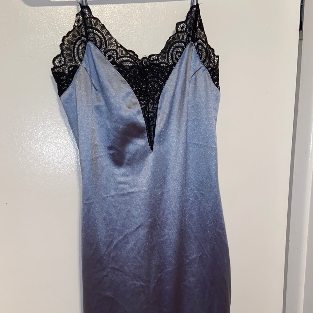 Fitted satin dress